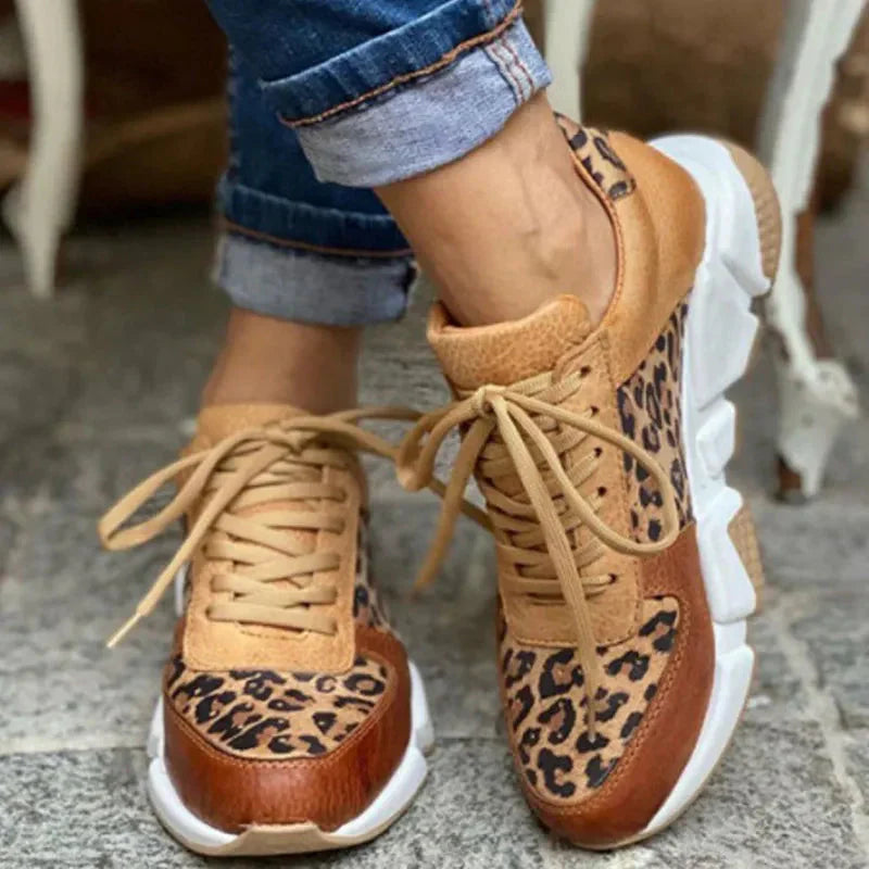 Femke | Comfortable Leopard Sneakers