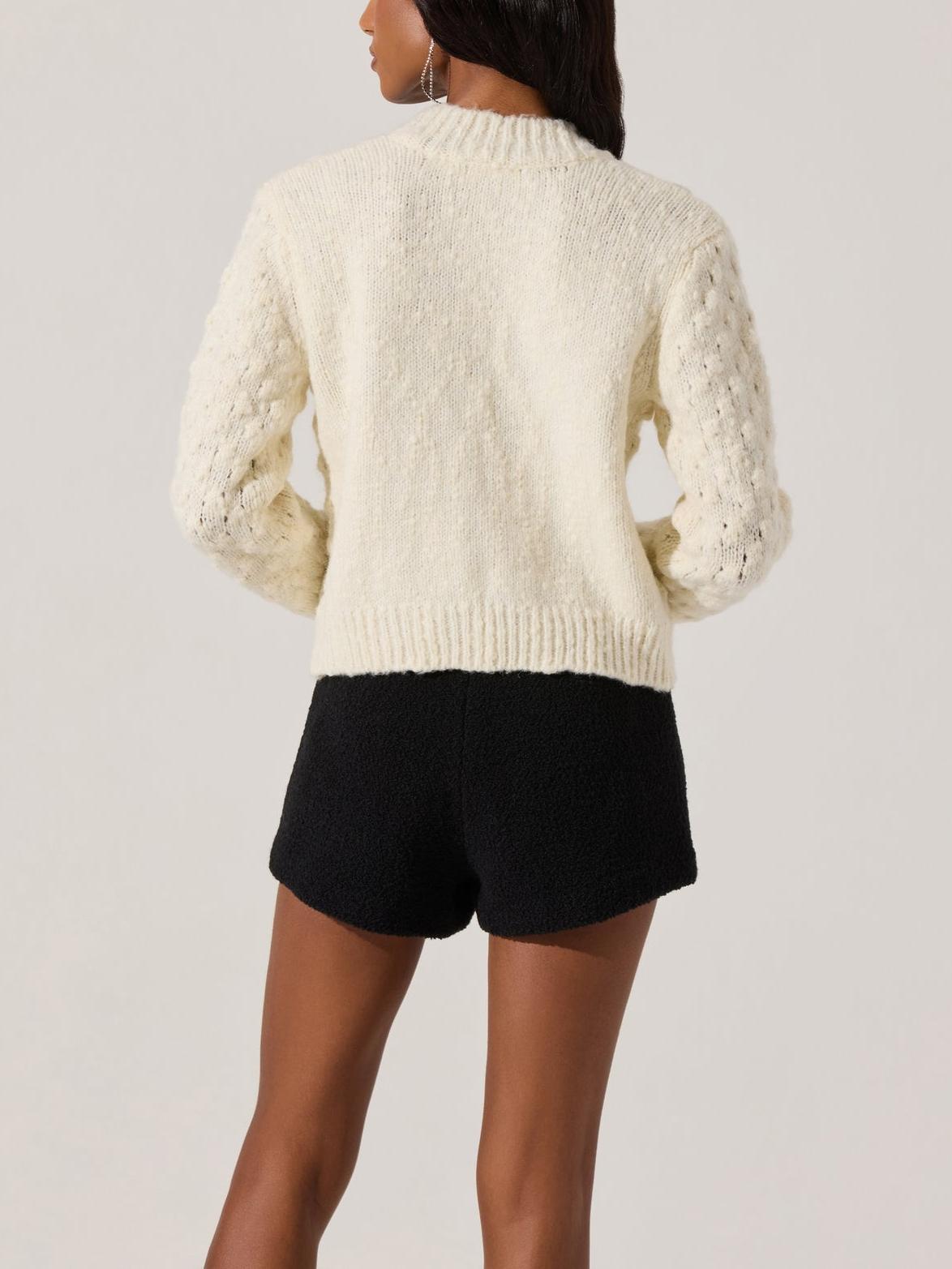 Harper | Textured Cardigan Skort Set