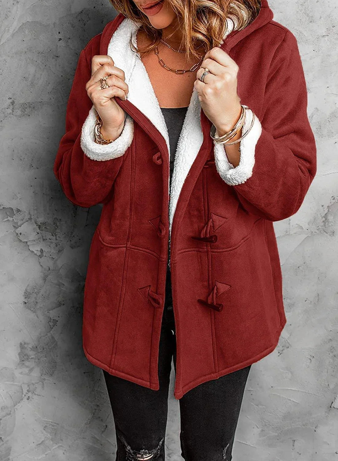 Evely | Elegant Warm jacket with hood