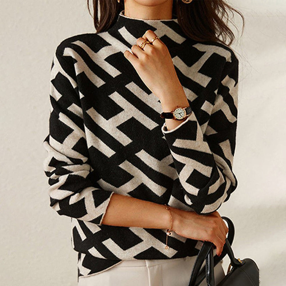 Lissie | Comfy Beautiful geometric sweater