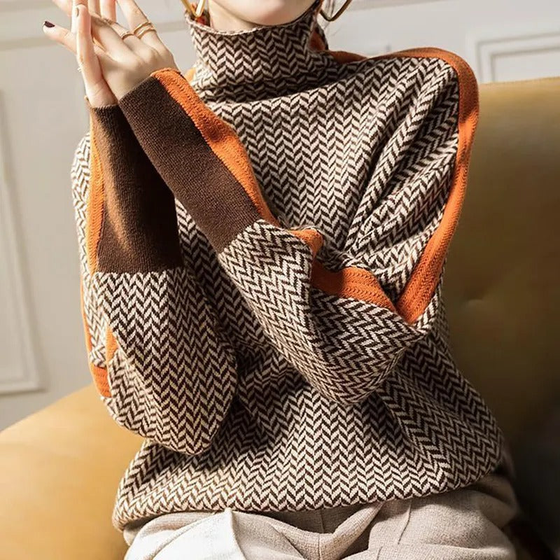 Roxa | Elegant Full Sleeves and Warm Turtleneck Sweater