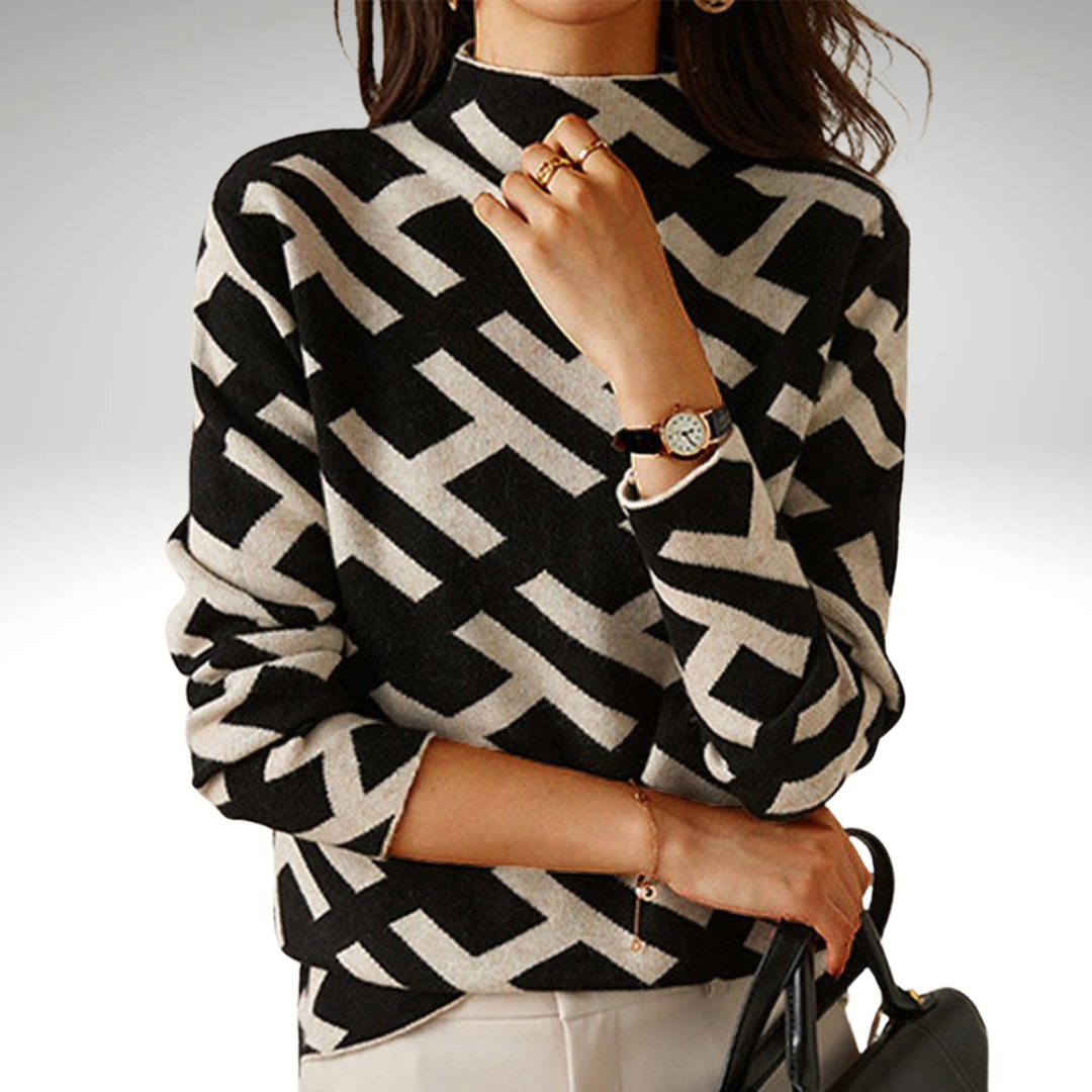 Lissie | Comfy Beautiful geometric sweater