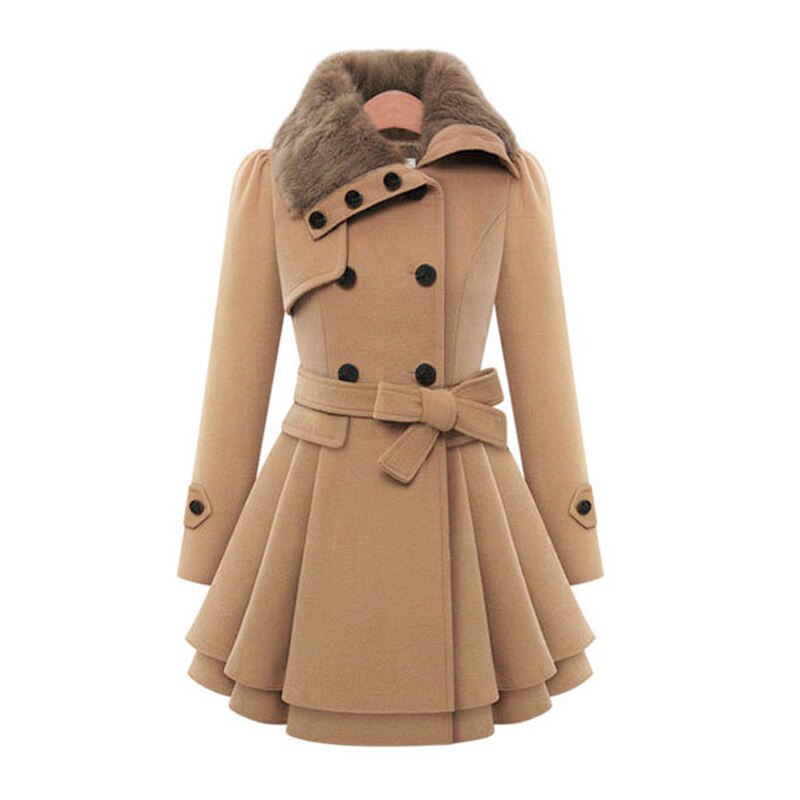 Sachia | Comfy COAT WITH FUR COLLAR