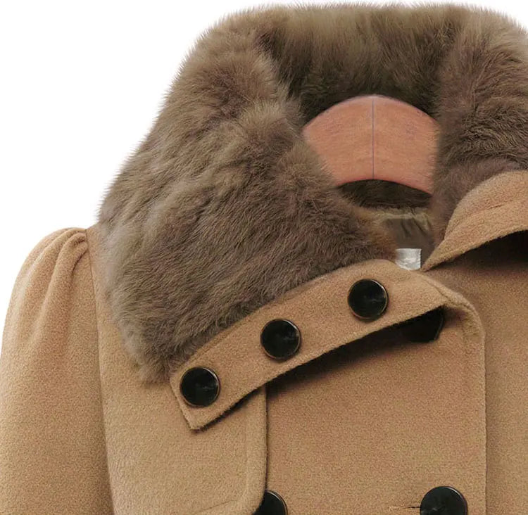 Sachia | Comfy COAT WITH FUR COLLAR