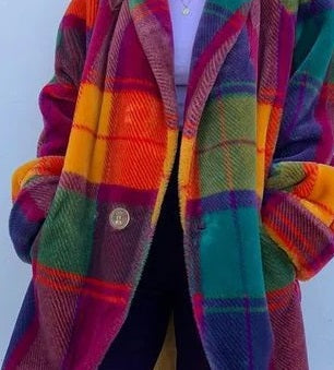 Summary | Elegant colorful warm jacket